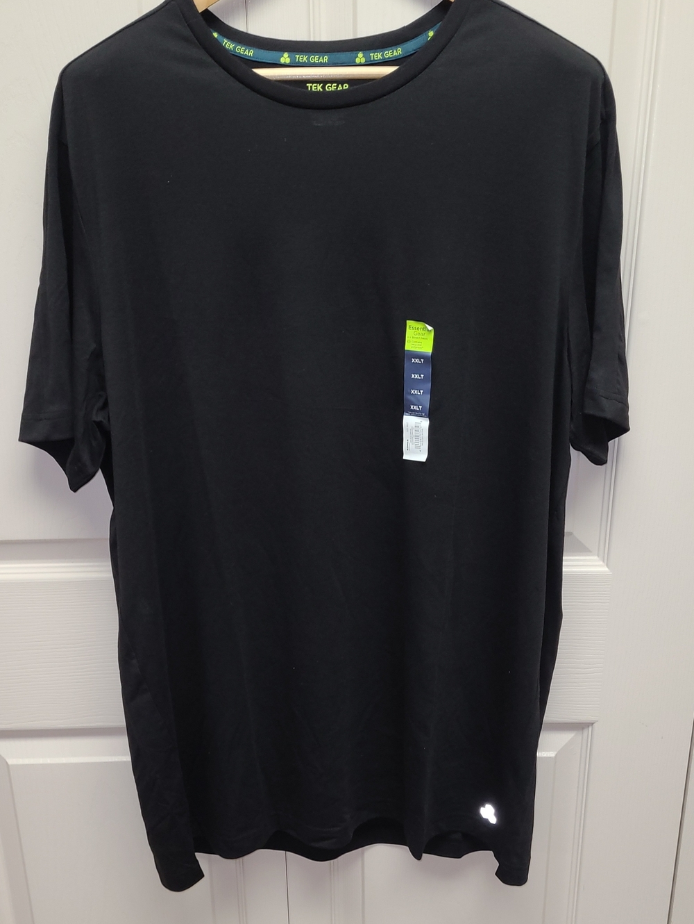 NWT Tek Gear Essential Gear Black Short Sleeve Performance Tee XXLT